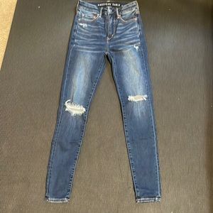American eagle Lux ripped jeans